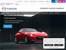 Tablet Screenshot of coventryandleamington-mazda.co.uk